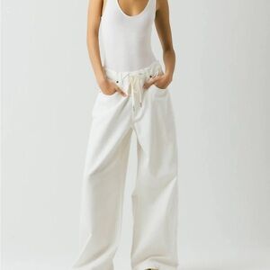 Blank NYC white public life jeans